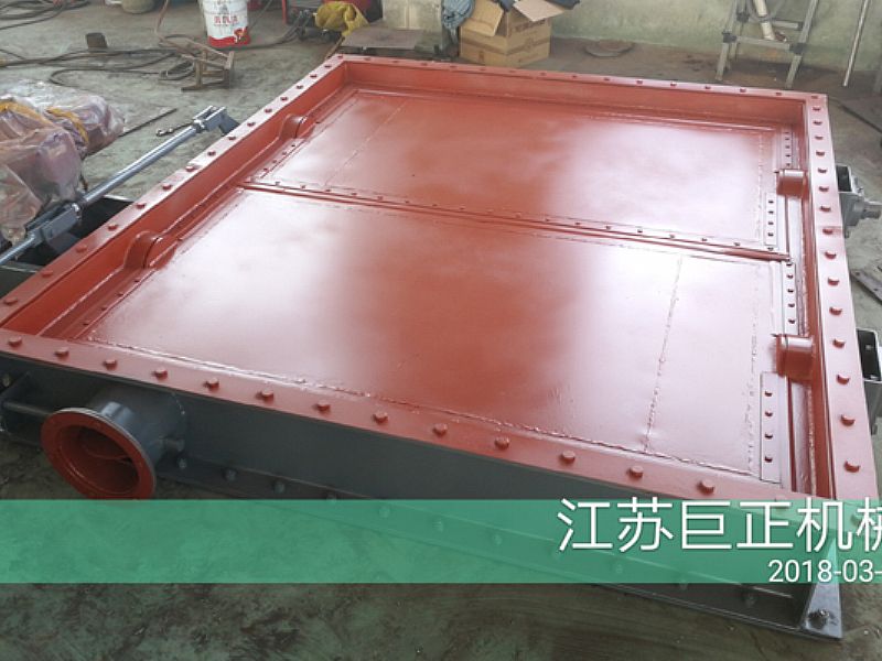 方形擋板門（寬9m）完工，準備發貨